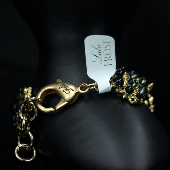 VENTURA SMOKY GLASS CABOCHON BRACELET - JBTCB1 - Picture 3 of 4